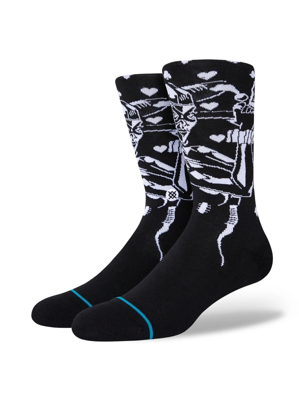 Stance DC Comics Harley Quinn Crew Men's Crew Socks Size M (6-8.5) Black Batman
